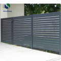 Aluminum Horizontal Slat Residential Garden Fence with modern design for home and garden